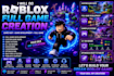 do roblox full game creation, roblox map design and roblox game development