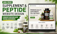 design supplement or peptide brand website