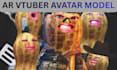 create 3d burnt peanut ar vtuber model ar vtuber character model face tracking
