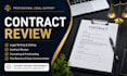 translate and review contracts professionally