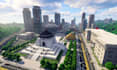 build custom minecraft city map hub spawn terrain survival adventure map builder