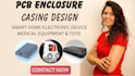 design print ready pcb board and 3d electronic enclosure design for smart device