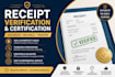 verify and certify receipts professionally