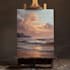 paint a real oil painting on canvas