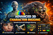 create advanced 3d rigging with weight paint and smooth controls