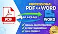professionally convert PDF to word or word to PDF