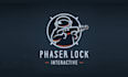 design awesome phaser lock interactive logo