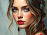 create realistic digital portrait illustration