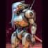 draw a mecha robot art and illustration