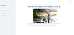 create python ml projects for water quality prediction