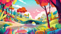 draw a full cartoon illustration