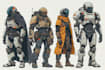 design futuristic sci fi characters for you