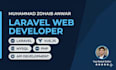build a laravel web application with rest API, admin panel and role base
