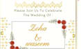 design luxury wedding nikah invitation card, shaadi card