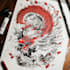 draw  a japanese style tattoo art