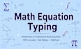 type mathequations, formulas, and worksheets in word