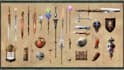 design unique weapons illustrations