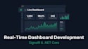 build a real time live dashboard using signalr