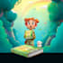 design cartoon comic cover with dramatic action scene