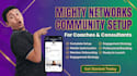 setup mighty networks optimize mighty network community online course management