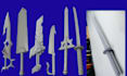 create high quality 3d cosplay weapon sword, stl file for 3d printing