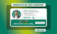 make clickable HTML static and animated email signature