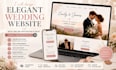 design elegant wedding website with online invitation, rsvp using squarespace