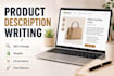 write professional product descriptions for your online store