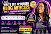 write SEO optimized blog articles with ai assistance and human editing