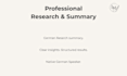 research your topic and create a clear structured summary