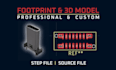 create a custom kicad footprint with accurate 3d model