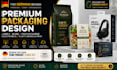 design premium supplement label and packaging design