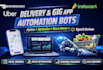 create automated doordash bot, instacart bot, spark driver bot for orders