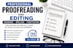 proofread and edit english text