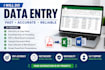 do data entry, excel work and copy paste tasks