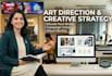 create modern art direction and brand identity design