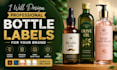 design professional bottle label for your brand