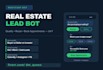 build a manychat real estate lead qualification and appointment booking bot