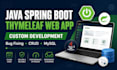 build a java spring boot web app with thymeleaf