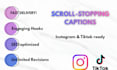 create scroll stopping captions