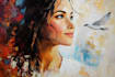 paint real oil painting on canvas
