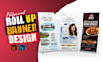 design roll up banner, retractable banner, pull up banner