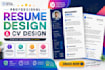 design professional resume and CV using canva