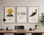 create modern minimalist wall art and printable poster design