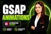 create modern gsap animations for elementor website