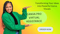 canva pro virtual  assistance flyer design