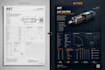 design technical datasheets and industrial catalogues