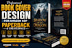 do book cover design createspace amazon kdp paperback fantasy graphic design