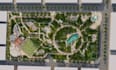 create modern recreational space, urban park development, public space rendering