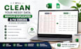 clean messy data, remove duplicates and fix errors in excel or sheets